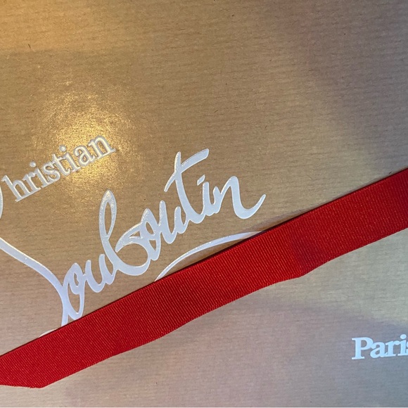 Men’s Black Leather Christian Louboutin Size 8.5 Sneakers - Picture 1 of 8